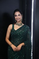 Meenakshi Chaudhary Black Saree Photos